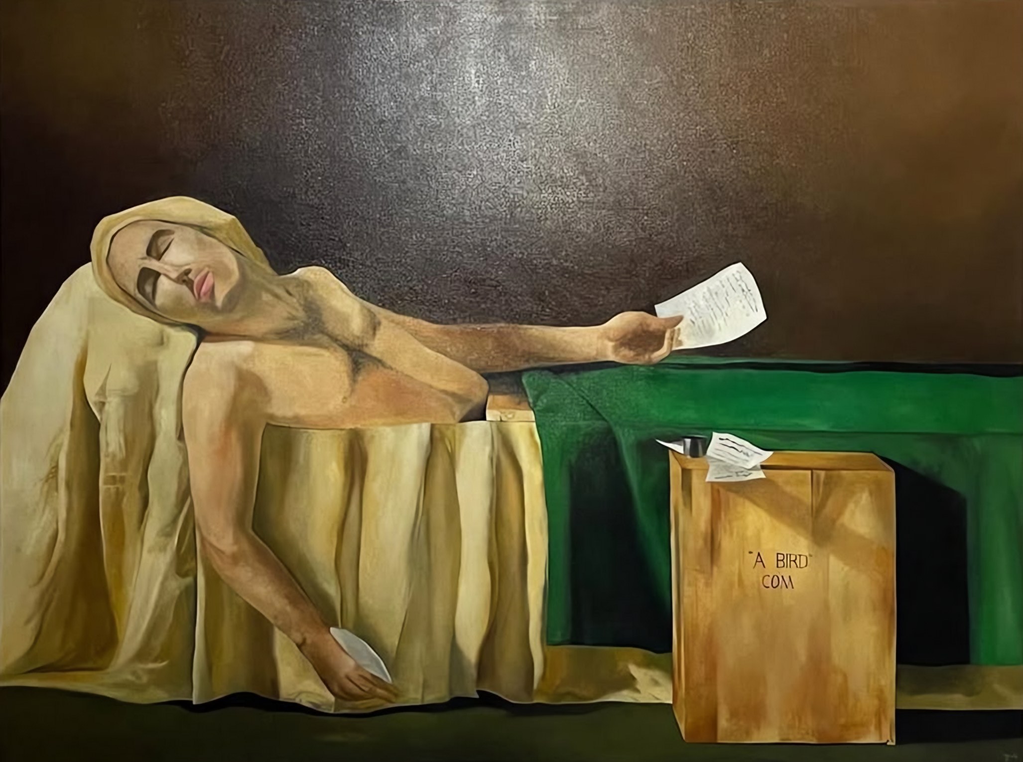 The Letter — Oil painting